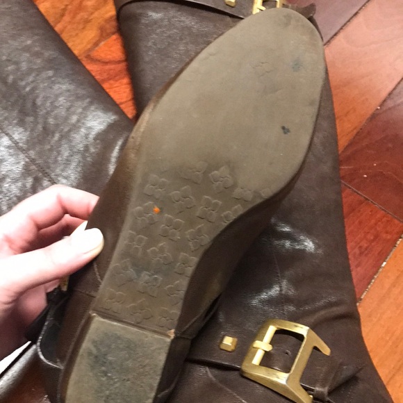 BCBG brown leather knee high riding boots - Picture 7 of 8